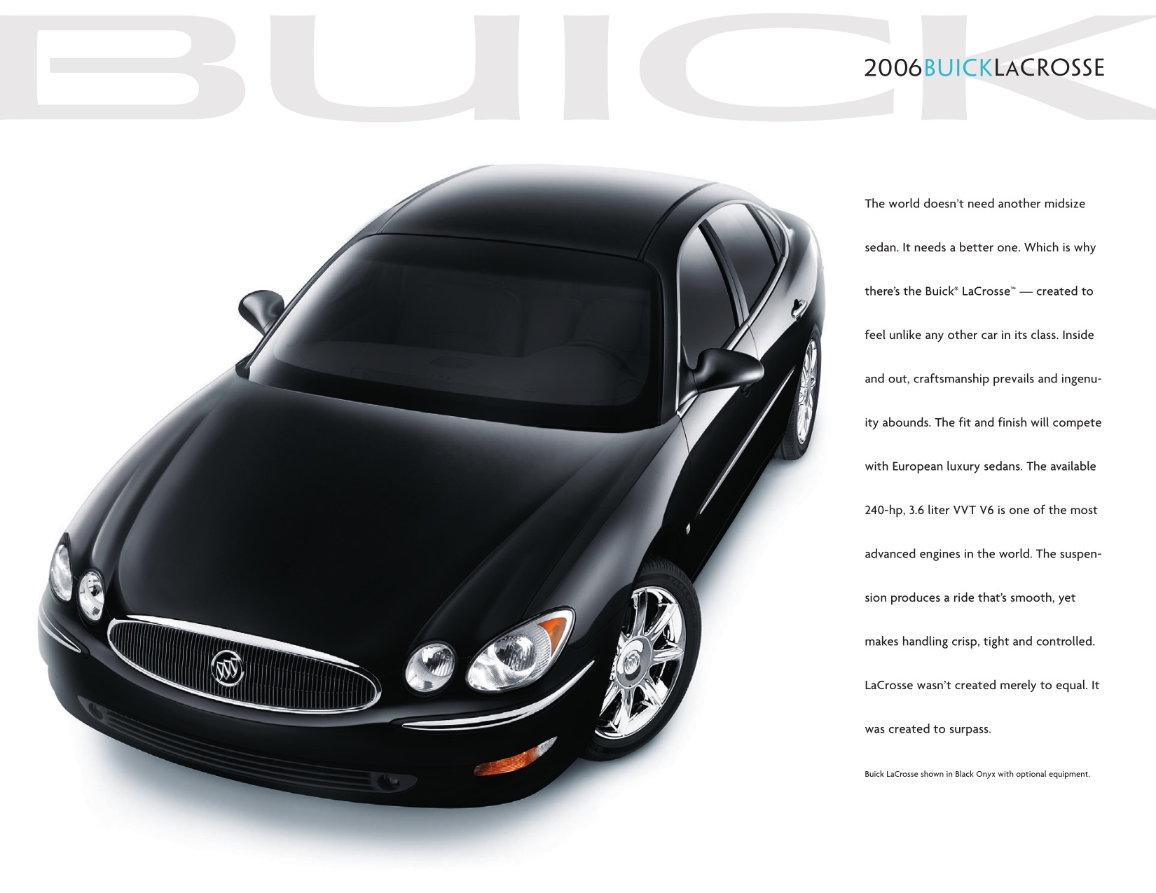 2006 Buick LaCrosse Brochure Page 1
